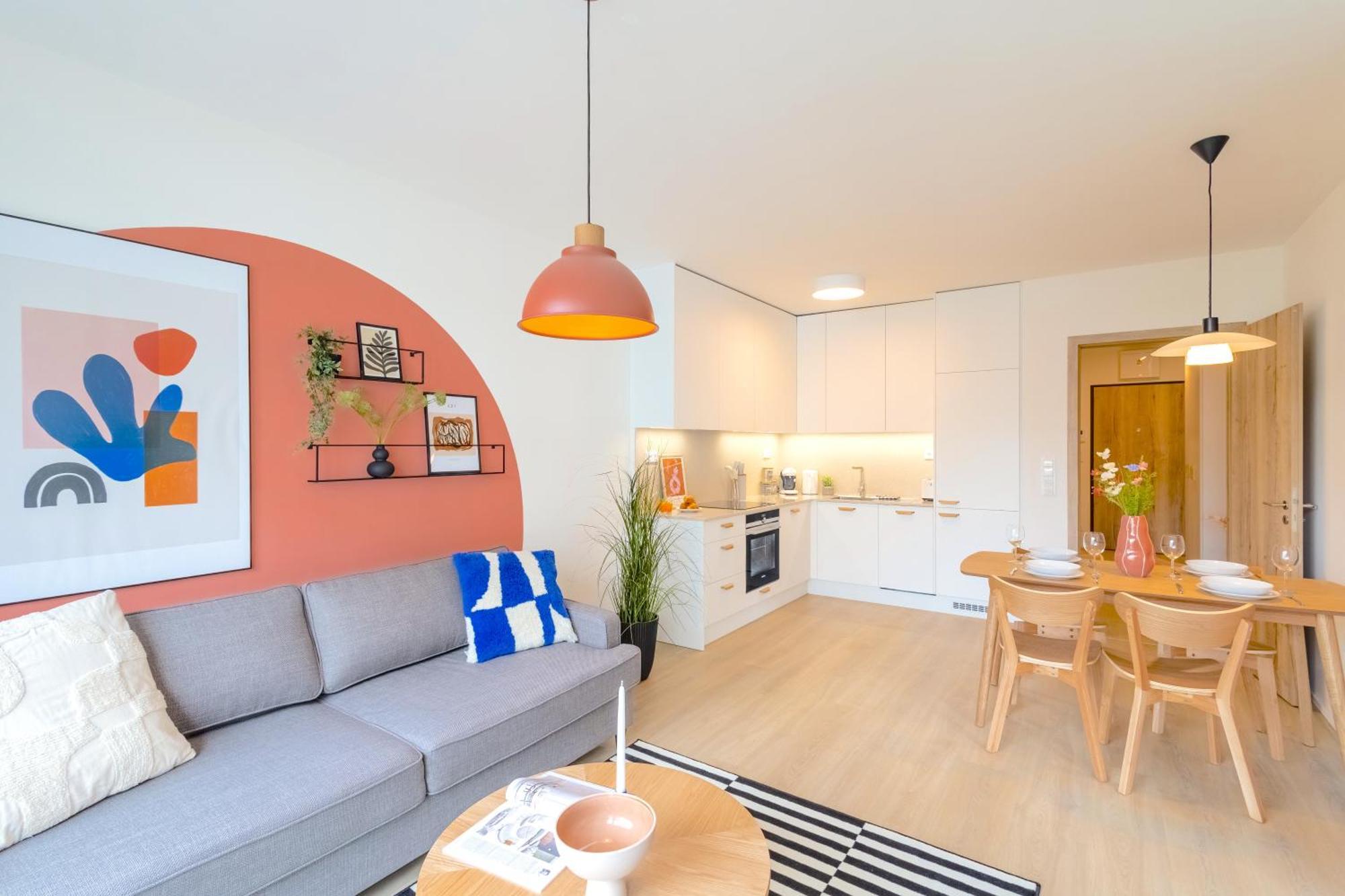 Design Apartment - Balcony, Free Parking, Yoga, 10 Mins To Center, By Gravity Prague Extérieur photo